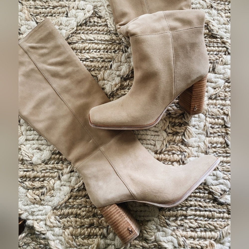 Sam Edelman Tan Suede Olly Knee High Boot size 8.5